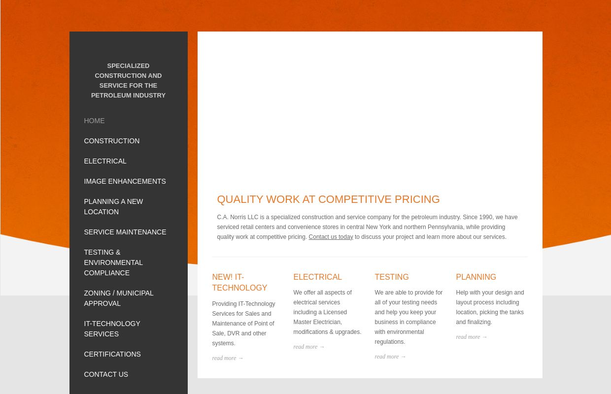 C.A. Norris - Construction, Electrical and Testing Services in Attica, NY